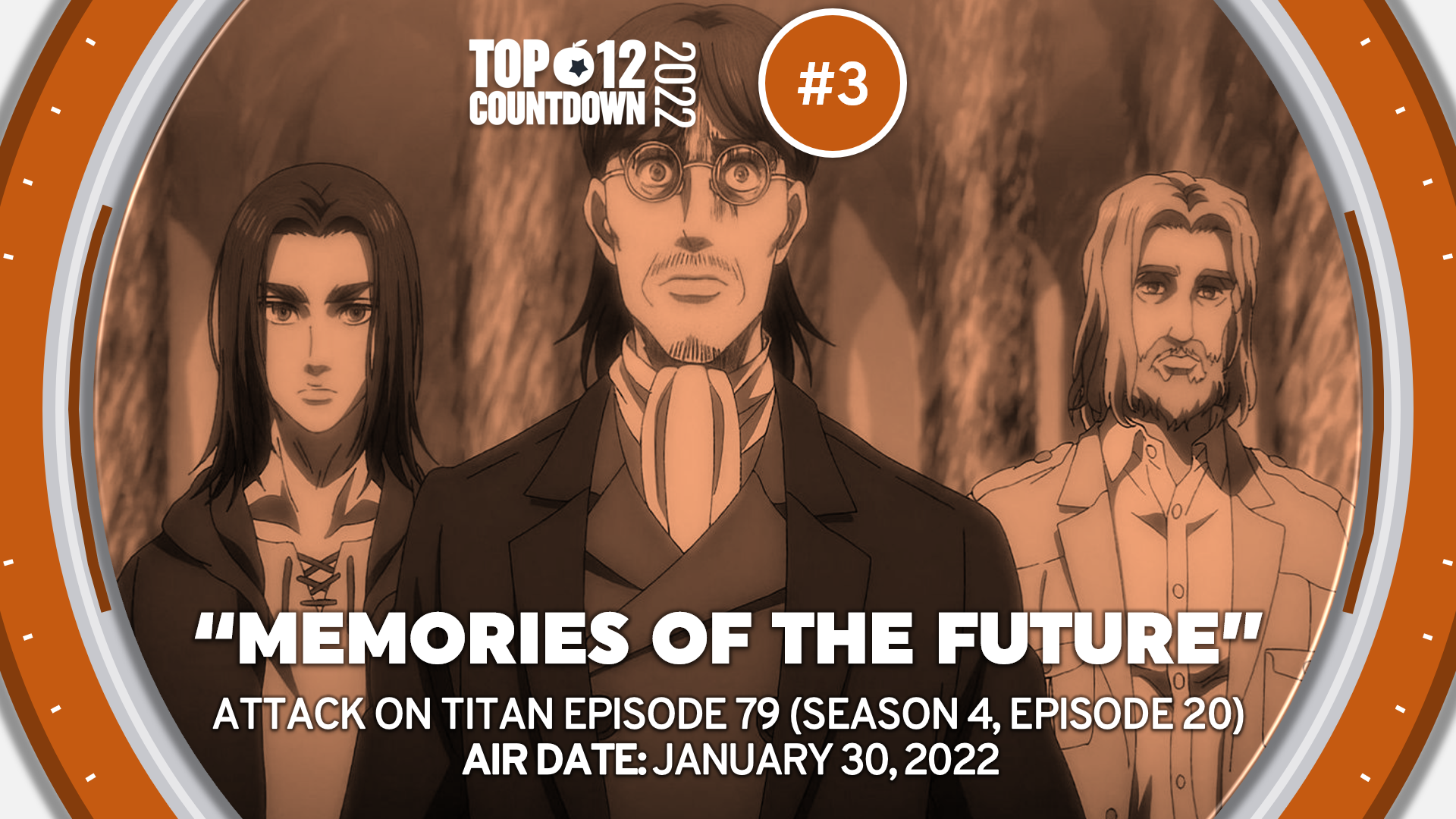 Number 3 of the Top 12 Countdown of 2022 – Attack on Titan 進撃の